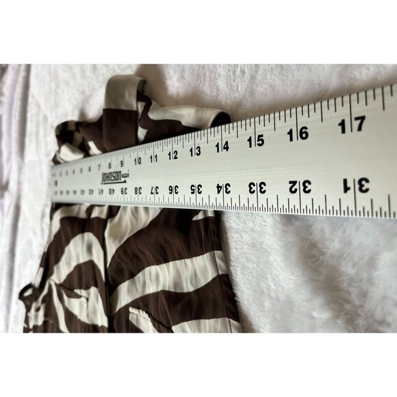 Chico's Womens Zebra Print Sleeveless Button Down Tunic Shirt Dress Size 1 Brown - Picture 5 of 12
